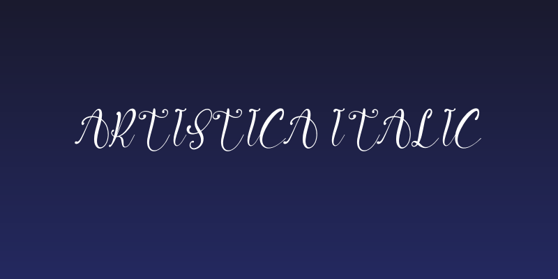Artistica Italic Social Header