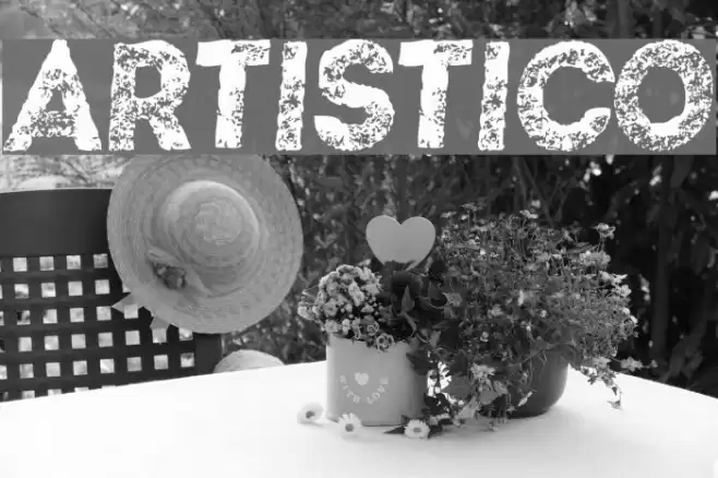 Artistico Font examples