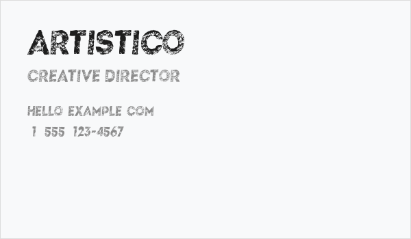 Artistico Business Card