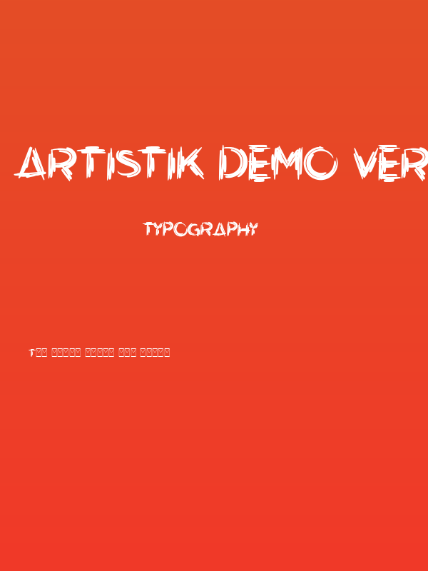 Artistik Demo Versio Poster