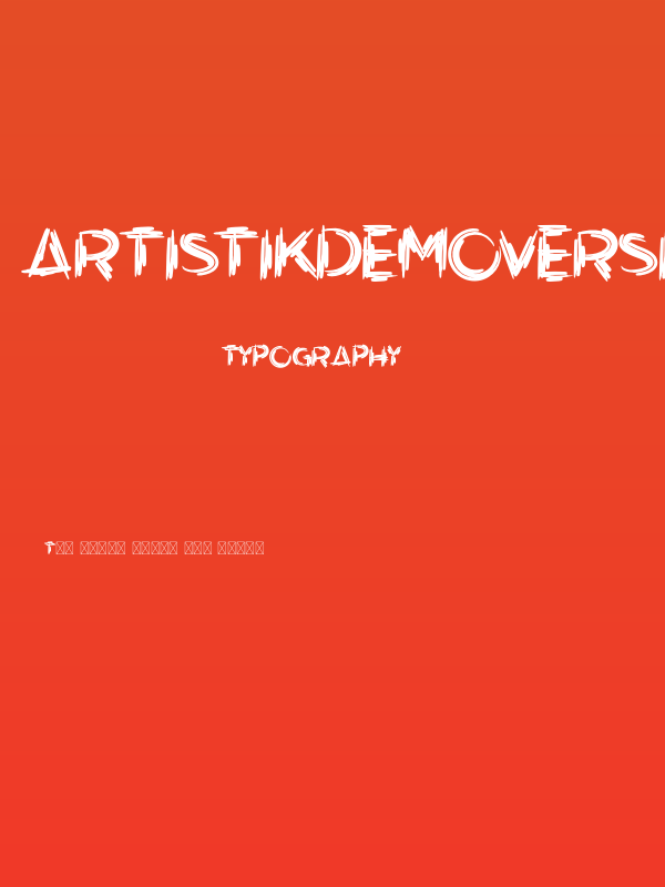 ArtistikDemoVersioRegular Poster