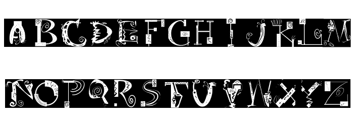 Artistiques-Bricks Font LOWERCASE