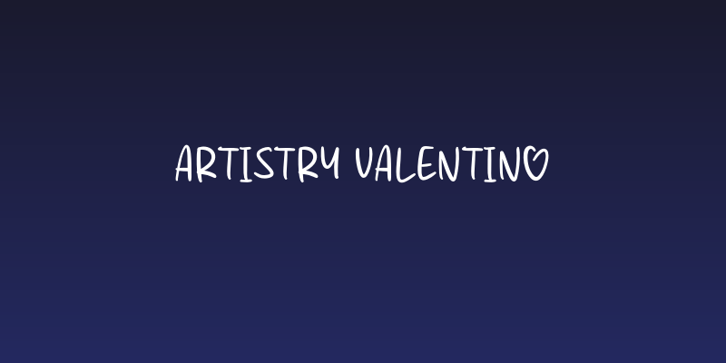 Artistry Valentino Social Header