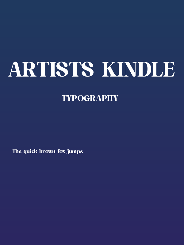 Artists Kindle Poster
