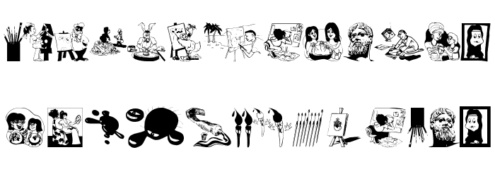 ArtistsOr Font LOWERCASE