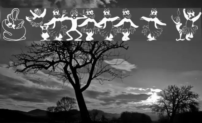 ArtistsTwo Font examples