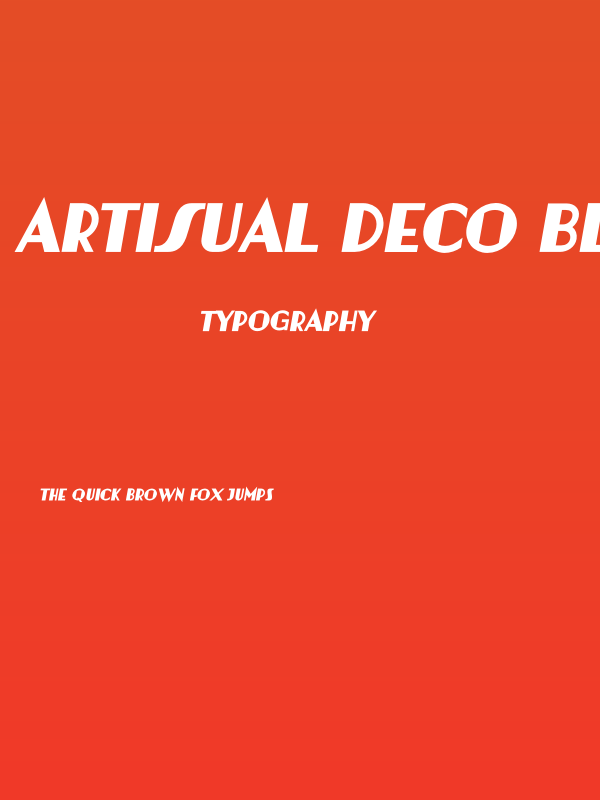 Artisual Deco Black Italic PERSONAL USE ONLY PERSONAL USE ONLY Poster