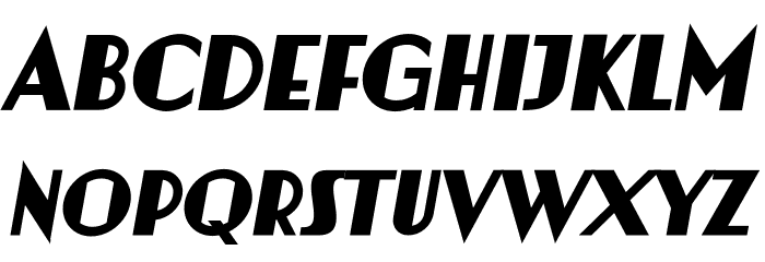 Artisual Deco Black Italic PERSONAL USE ONLY PERSONAL USE ONLY Font LOWERCASE