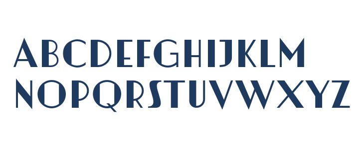 Artisual Deco Regular PERSONAL USE ONLY PERSONAL USE ONLY Lowercase