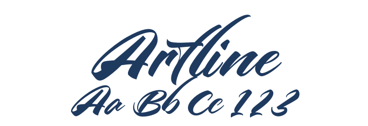 Artline Font Preview
