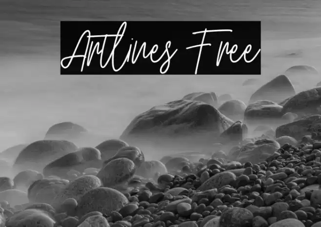 Artlines Free Font examples