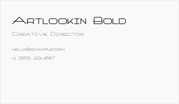 Artlookin Bold Business Card