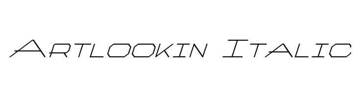 Artlookin Italic Шрифта