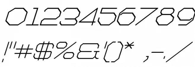 Artlookin Italic フォント その他の文字