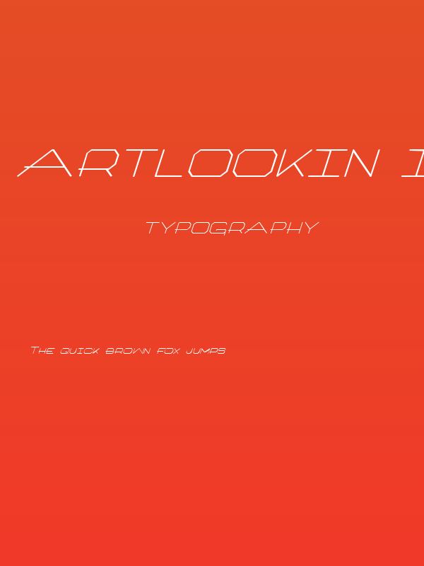 Artlookin Italic Poster