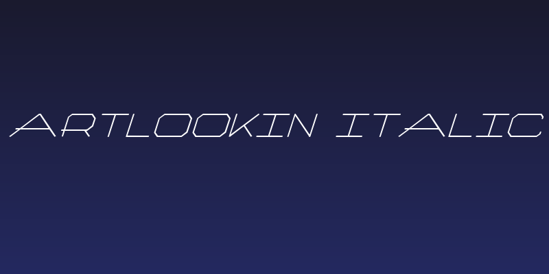 Artlookin Italic Social Header