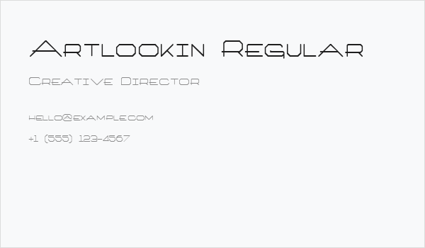 Artlookin Regular Business Card