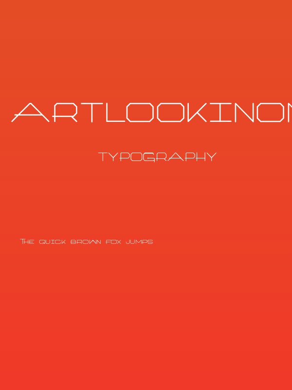 ArtlookinOneType Poster