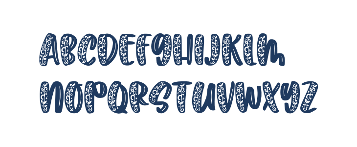 Artmy Ornament Lowercase