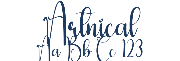 Artnical Font Preview