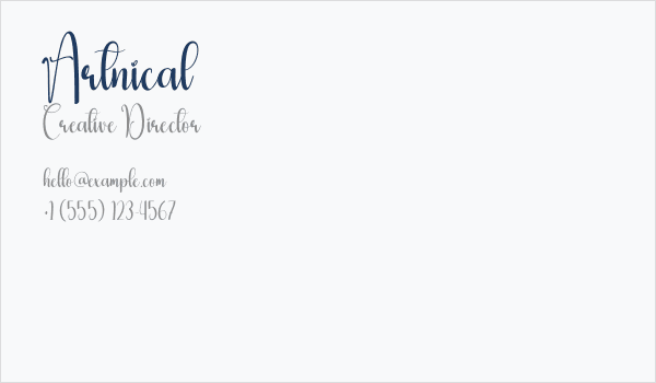 Artnical Business Card