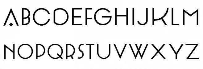 Artographie Thin Font Litere mari