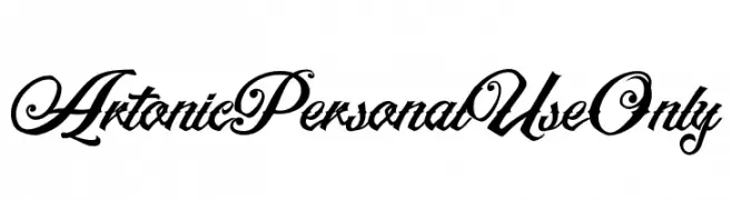 ArtonicPersonalUseOnly  font caratteri gratis