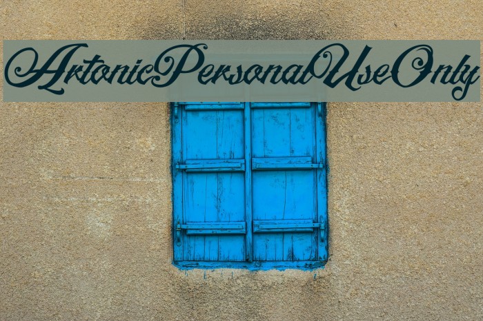 ArtonicPersonalUseOnly Font examples