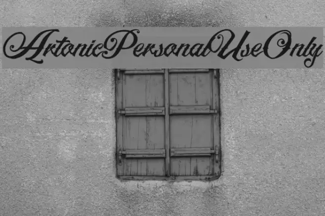 ArtonicPersonalUseOnly Font examples