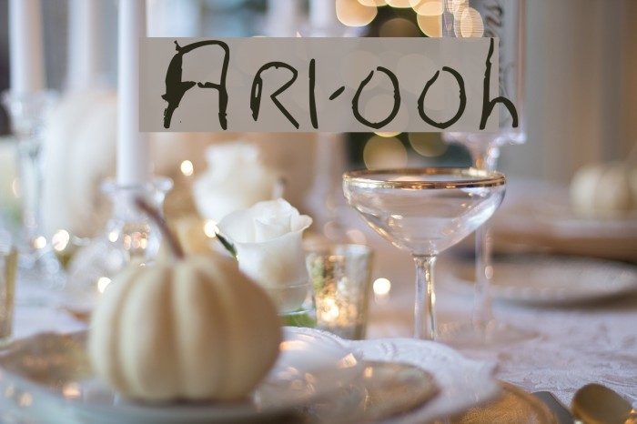 Artooh Font examples