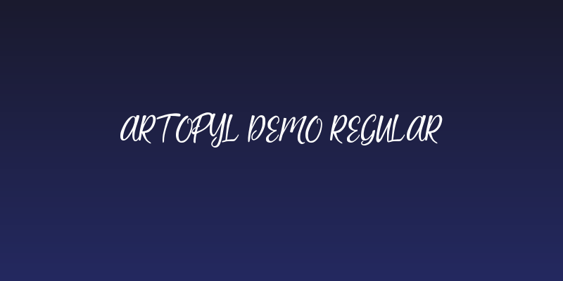 Artopyl Demo Regular Social Header