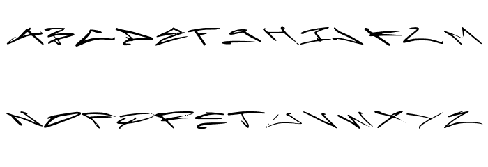 Artoxication_-_Stretch Font LOWERCASE