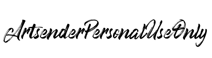 Artsender Personal Use Only  フリーフォントのダウンロード