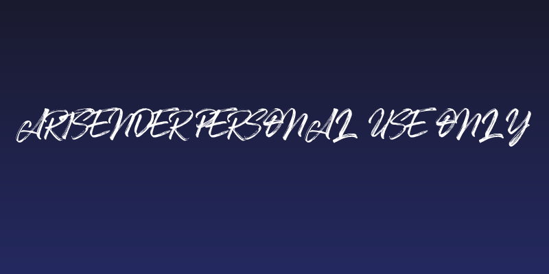 Artsender Personal Use Only Social Header