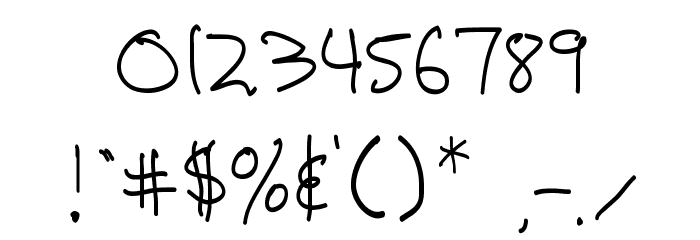 Artskyd Hand Font OTHER CHARS