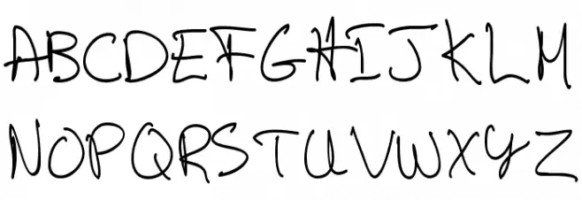Artskyd Hand Шрифта ВЕРХНИЙ