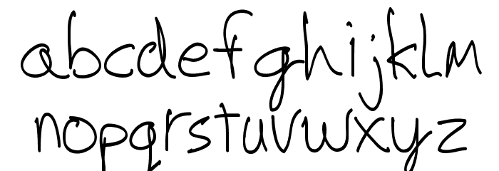 Artskyd Hand Font LOWERCASE