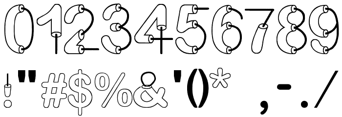 Artsy Fartsy Font OTHER CHARS