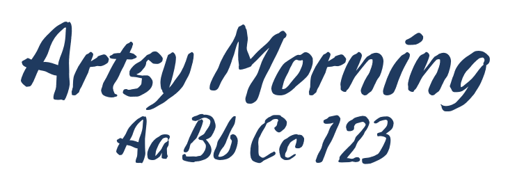 Artsy Morning Font Preview
