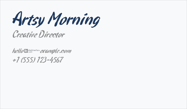 Artsy Morning Business Card
