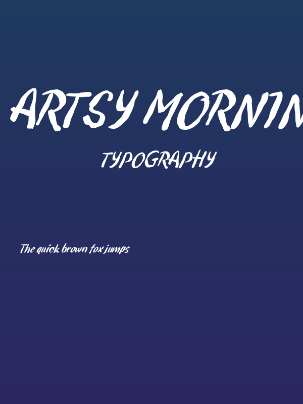 Artsy Morning Poster