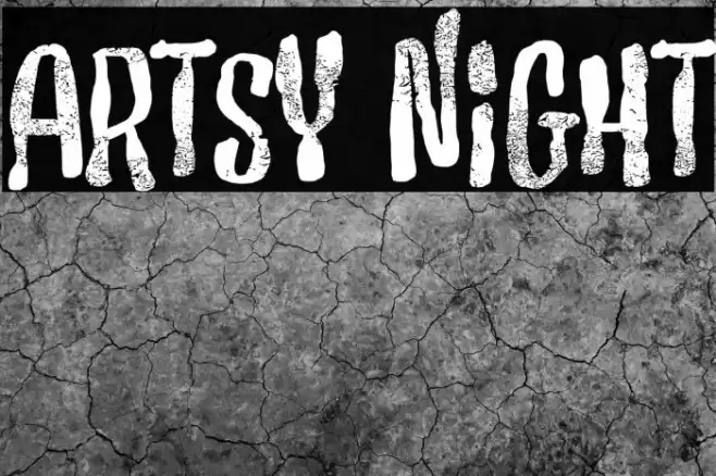 Artsy Night Font examples