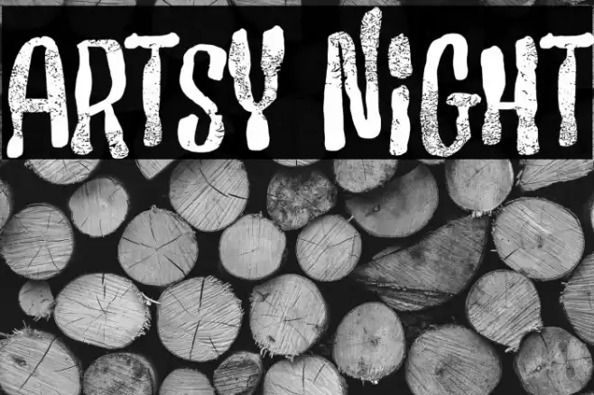 Artsy Night Font examples