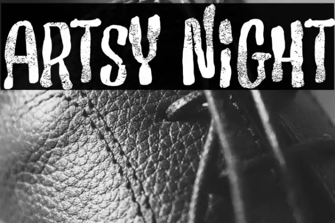 Artsy Night Font examples