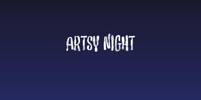 Artsy Night Social Header