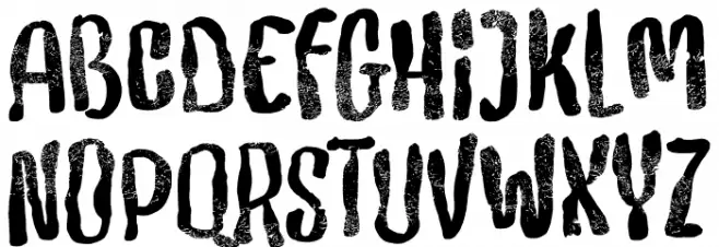 Artsy Night Schriftart Kleinbuchstaben