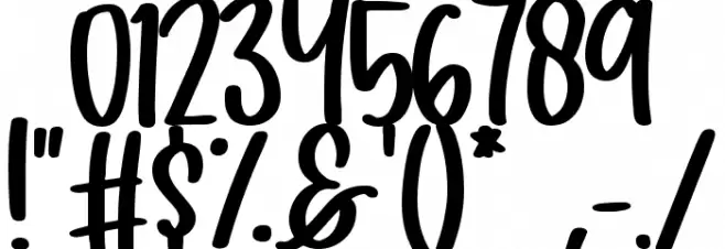 Artsy Font OTHER CHARS