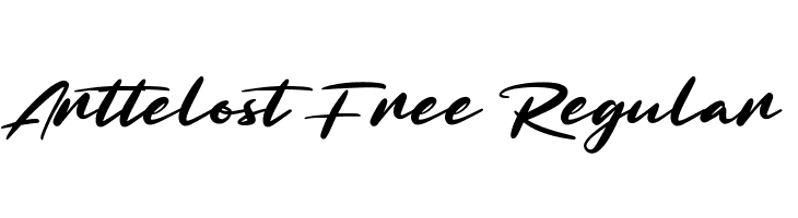 Arttelost Free Regular  フリーフォントのダウンロード