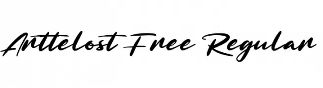Arttelost Free Regular  免费字体下载