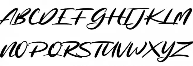 Arttelost Free Regular Font UPPERCASE